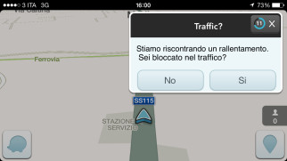 A Waze era giunta la segnalazione di una criticità, ma non che il Ponte fosse chiuso.