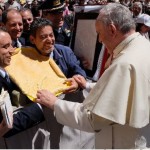 Zimmardo e Normanno con Papa Francesco 1