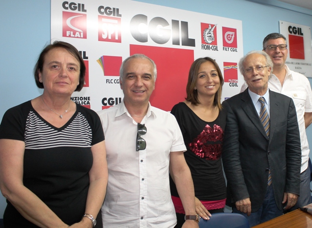 La nuova segreteria della Cgil di Ragusa