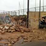 foto crollo muro stadietto marina di ragusa