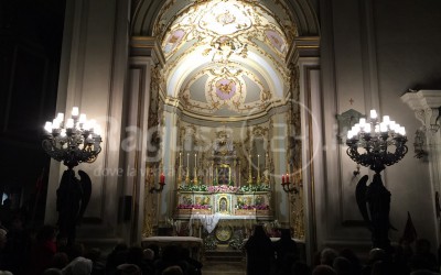 Il Sepolcro allestito all'interno della Cattedrale