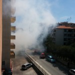 Auto in fiamme a Ragusa