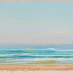 GUCCIONE, 1992 La spiaggia di Sampieri – pastello su carta – cm 13×17,5