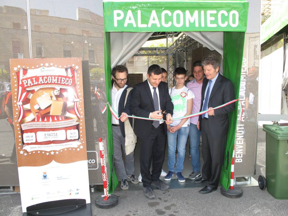 Palacomieco_Ragusa_inaugurazione_raccolta_carta