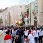 San Giorgio 2015 il simulacro in piazza Duomo