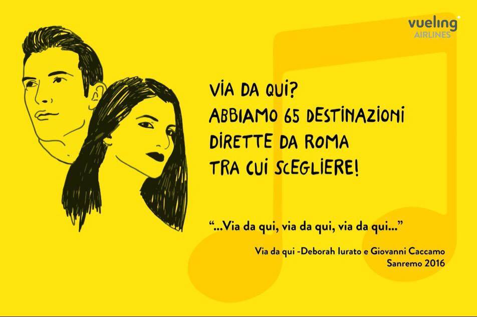 Via da qui, Vueling punta su Giovanni e Deborah