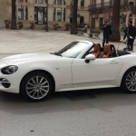 Modica come passerella per la Fiat 124 spider