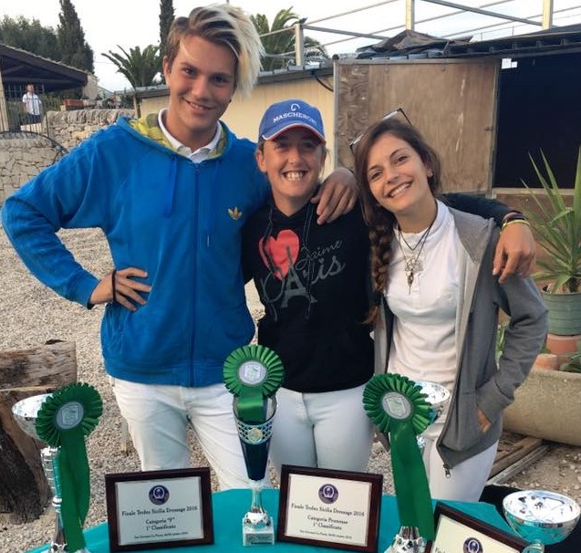 La squadra di Dressage di Ragusa