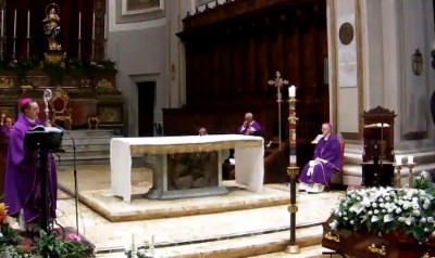 Frame tratto dalla diretta streaming della Cattedrale