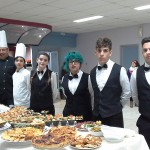 il buffet preparato dagli studenti dell’alberghiero