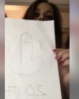 Immagine tratta dal video postato sul profilo facebook della consigliera Nicita