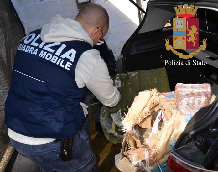 squadra mobile ragusa sequestro 50 kg hashish
