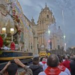 San Giorgio in piazza Duomo fuochi artificiali venerdì edizione 2019