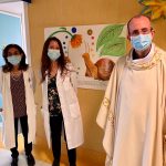 Antonella Battaglia, Stefania Antoci e don Giorgio Occhipinti all’hospice