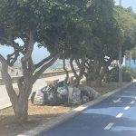 rifiuti pista ciclabile marina