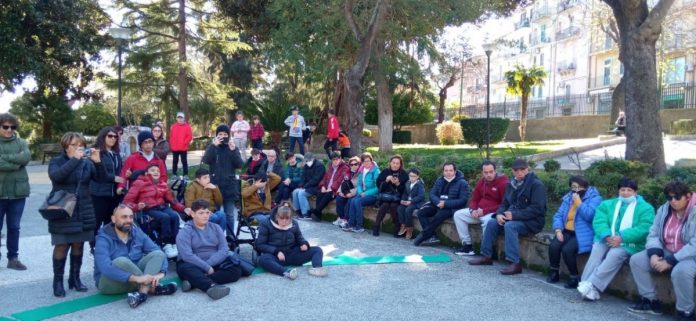 I ragazzi dell'Anffas Ragusa alla villa Margherita