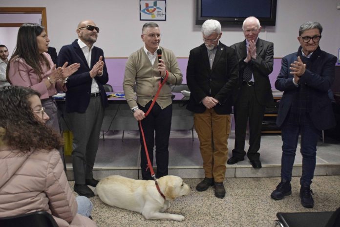 Un momento della cerimonia all'Uici di Ragusa
