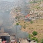 incendio vigili del fuoco, casolare