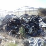 plastica bruciata, fumarole