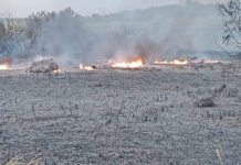 Modica, bruciano rifiuti vicino a un magazzino in via Fiumara