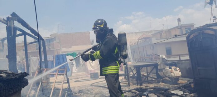 incendio mansarda Vittoria
