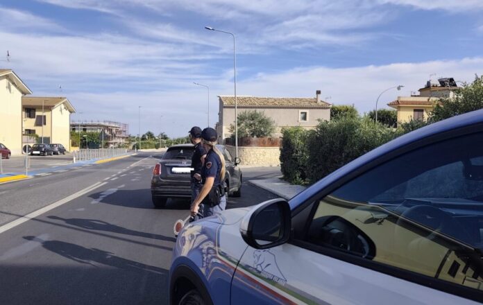 Polizia, posto di controllo