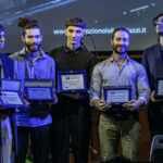 I finalisti del Premio Lelio Luttazi e il vincitore Giuseppe Blanco, secondo da destra © Roberto Priolo