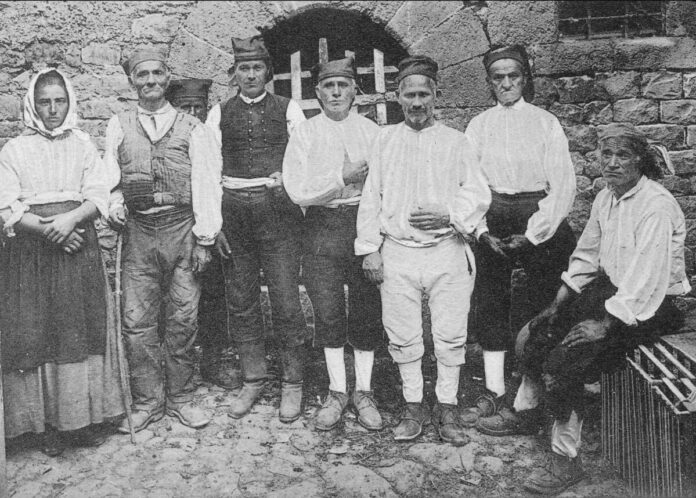 Enrico Maltese, Tipi della Contea, cartolina, s.d.