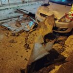 vigili del fuoco, calcinacc su auto