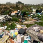 La discarica abusiva segnalata