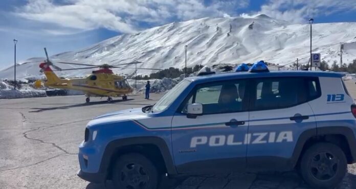 Polizia, soccorso sulla neve