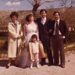Margherita, bambina, al matrimonio dello zio