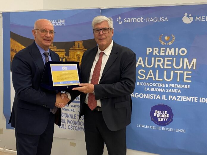 Premio Aureum Salute - Pino Drago premia Sabino Cascione