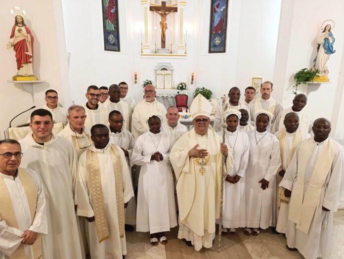 Professione Perpetua di tre suore , con Vesvoco