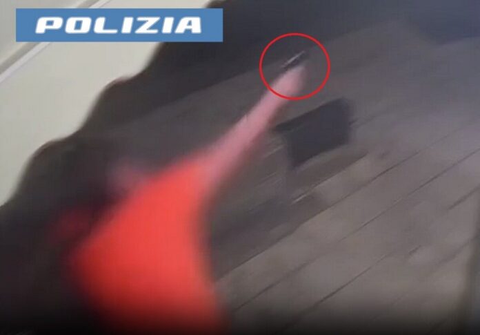 fermo immagine della sparatoria