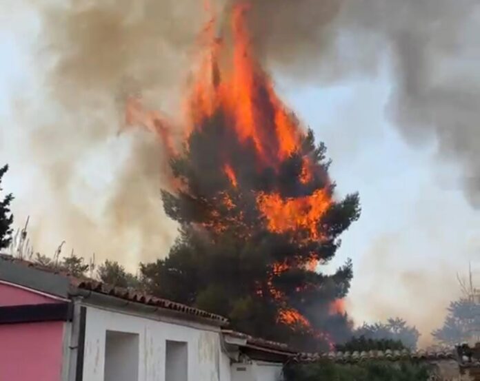 incendio vicino a Gerico