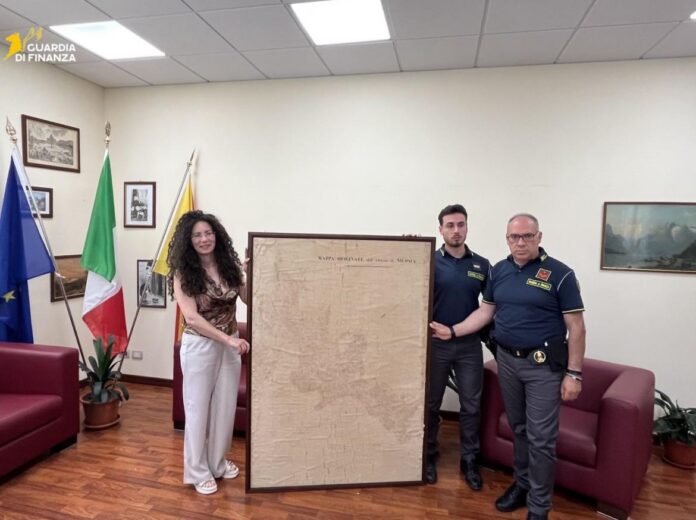 Mappa storica ritrovata, Archivio di Stato