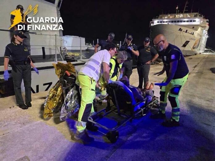 Salvataggio naufrago, GdF