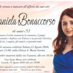 manifesto lutto Daniela Bonaccorso