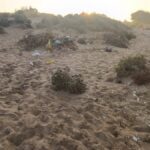 rifiuti tra le dune, ispica