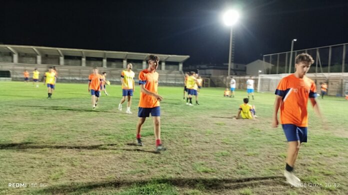allenamento del Comiso calcio 25 agosto - 3
