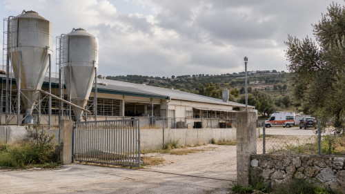Impianto agricolo tra silos e colline (1)