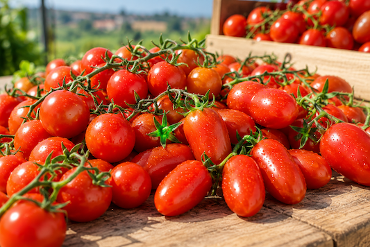 Pomodori freschi al sole
