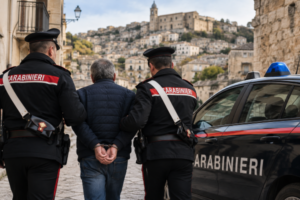 Scorta dei Carabinieri nel borgo storico
