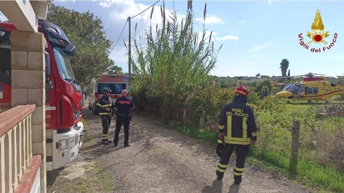 Vigili del Fuoco, ambulanza ed elisoccorso