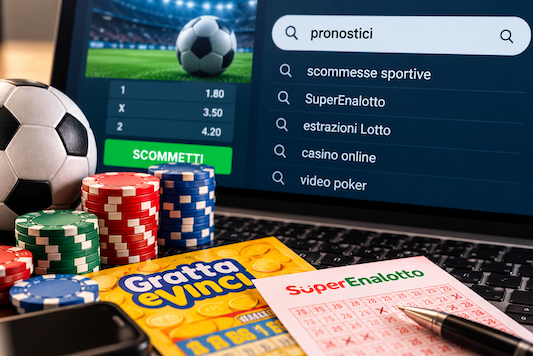 scommesse, lotto gioco on line